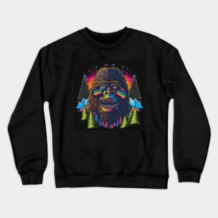 Psychedelic Bigfoot Crewneck Sweatshirt